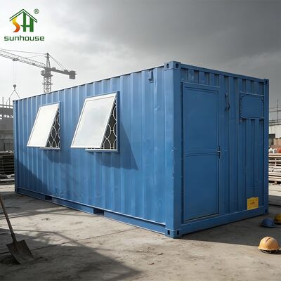 سعر جيد منزل حاوية جاهز من الفولاذ المجلفن المقوى 20FT 40FT مبنى حاوية وحدات مسطحة الانترنت