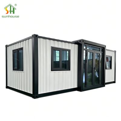 Guter Preis Platzsparender 20-Fuß-Erweiterbarer Containerhaus, vorgefertigte faltbare modulare Häuser Online