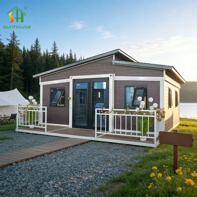 Buon prezzo Cabina Contenitore Espandibile da 20 piedi a Costruzione Rapida, Casa Espandibile Prefabbricata in Acciaio Zincato in linea