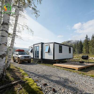 Goede prijs Eenvoudig Verplaatsbare 20ft Uitbreidbare Containerwoning Modulair Voor Startup Kantoor Co-working Ruimte online