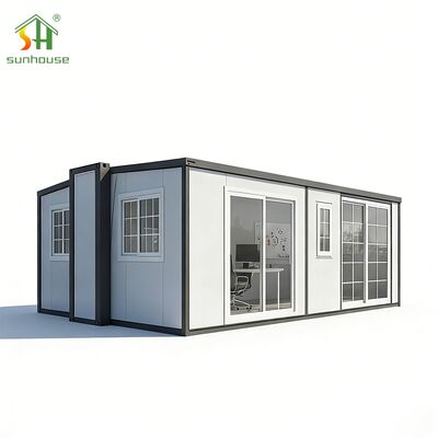 Bon prix Maison compacte de 2 chambres à coucher évolutive à double aile maison modulaire préfabriquée en ligne