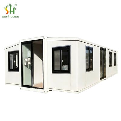 Καλή τιμή Container House με διπλή πλευρική επέκταση, Μοντέρνα σπίτια από κοντέινερ σε απευθείας σύνδεση