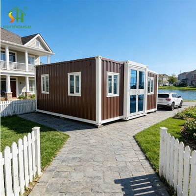 Giá tốt. Nhà container mở rộng triển khai nhanh 40ft Nhà container vận chuyển lắp sẵn trực tuyến