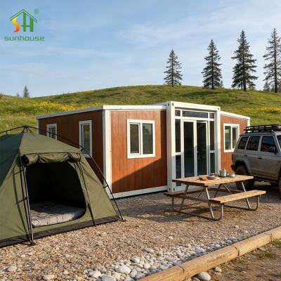 Guter Preis Kompakte 20ft 30ft erweiterbare Containerhaus-Villa für öffentliche Projekte Online