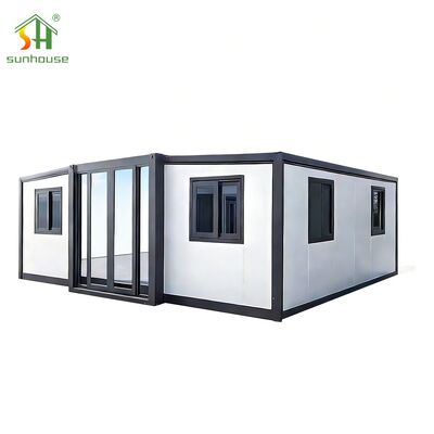 قیمت خوب خانه کانتینری با بهینه‌سازی فضا 40 فوتی قابل گسترش استقرار سریع کانتینر آنلاین