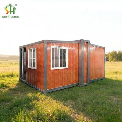 Bom preço Casa Contêiner de Expansão Dupla Asa 20 pés Casas Modulares Compactas on-line