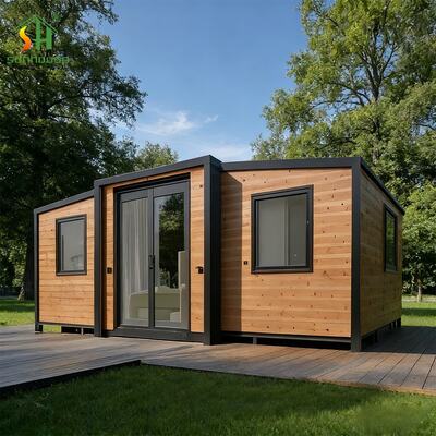 Bon prix Maison conteneur extensible prête à déployer de 30 pieds, pliable, avec cadre en acier galvanisé en ligne