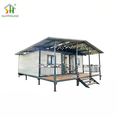 Bom preço Casa Contêiner Expansível Compacta de 40 pés Casa Pré-fabricada para Moradia Familiar on-line