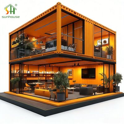 Good price Rapid Deployment Double Wing Expansion House Flat Top Temporary Container House online