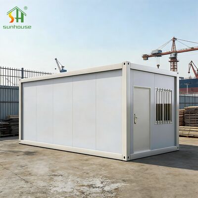 Giá tốt. Nhà container lắp ghép dạng phẳng triển khai nhanh với tấm tường/mái cách nhiệt trực tuyến