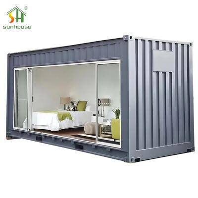 Harga yang bagus Rumah Kontainer Flat Pack Prefabrikasi Dengan Panel Dinding dan Atap Terisolasi on line