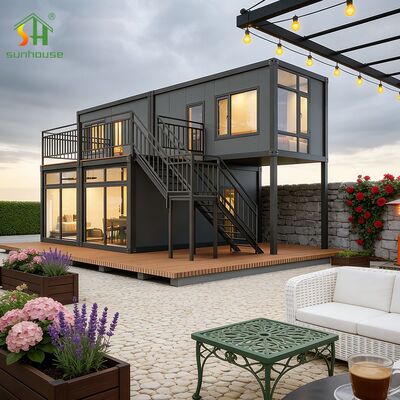 Guter Preis Abnehmbare Luxus-Containerhäuser Einfache Etage Zweistöckige moderne Containerhäuser Online
