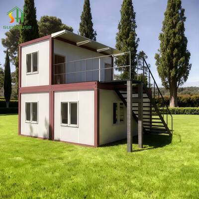 Guter Preis Modulares Containerhaus in Flat-Pack-Bauweise, zweistöckig, mit optionalem isoliertem Wandsystem Online