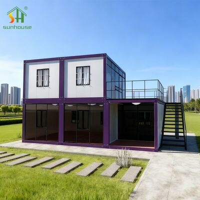 Goede prijs 2 Verdiepingen Modulaire Containerwoning 30FT 40FT Voor Zware Werkplekaccommodatie Oplossing online