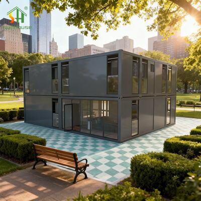 Buen precio Casa de contenedores modular lista llave en mano para proyectos de vivienda / alquiler en línea
