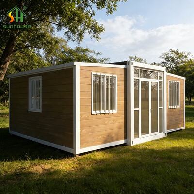 Buon prezzo Casa prefabbricata flessibile, casa modulare compatta, casa prefabbricata mobile espandibile 20ft 40ft in linea