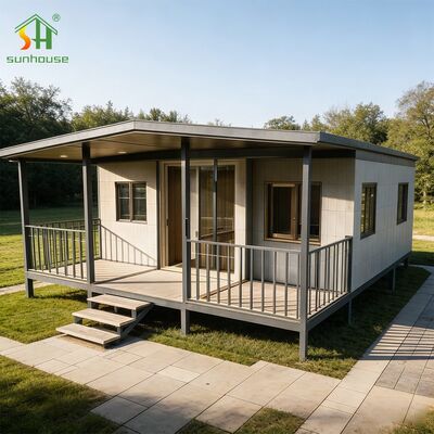 Harga yang bagus Pemasangan cepat Rumah modular bertingkat tunggal Rumah prefab mobile mudah dipindahkan on line
