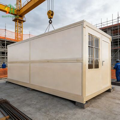 Buen precio Casa de contenedores prefabricada aislada con panel de sándwich EPS de lana de roca PU para proyectos de construcción modulares en climas fríos y calientes online